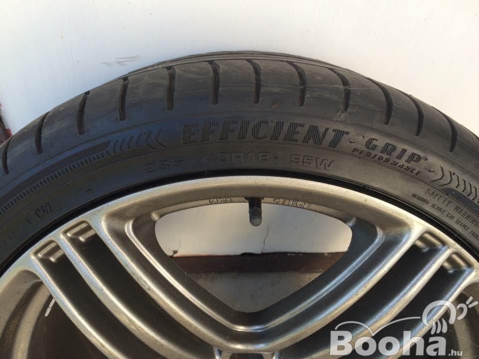 Nemet gyártmányú,18-as,alig futott Audi kupakos alufelni  áron alul elado