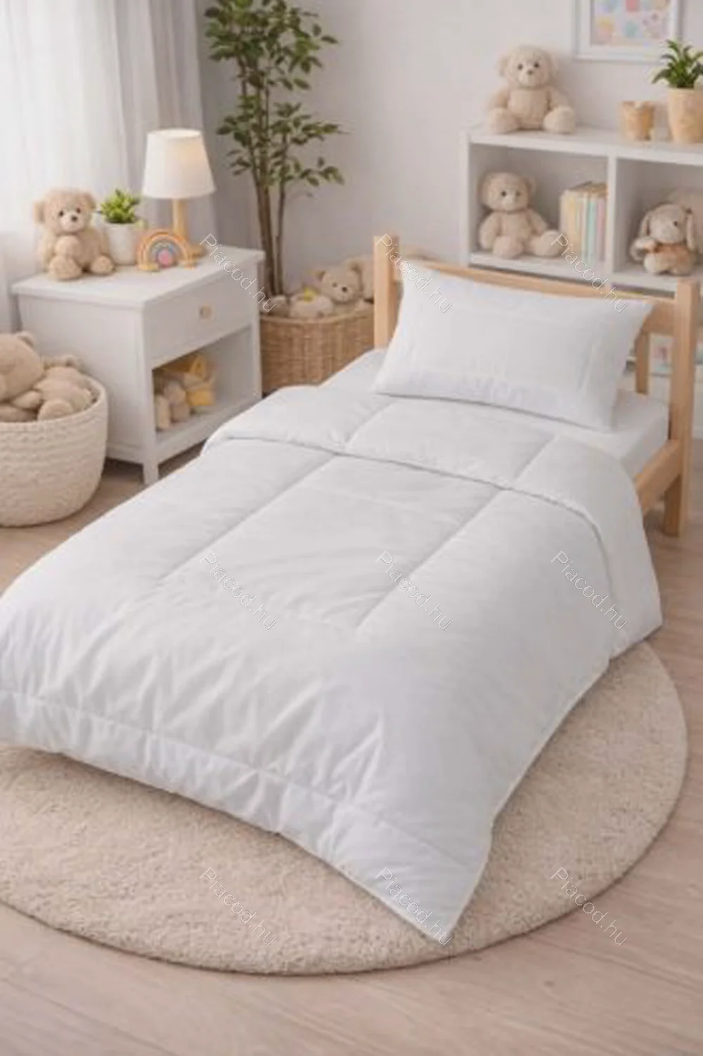 Gyerek paplan fejparnával 100×135 cm – antiallergén, pamut huzat - Baba-Mama - Magyarhertelend