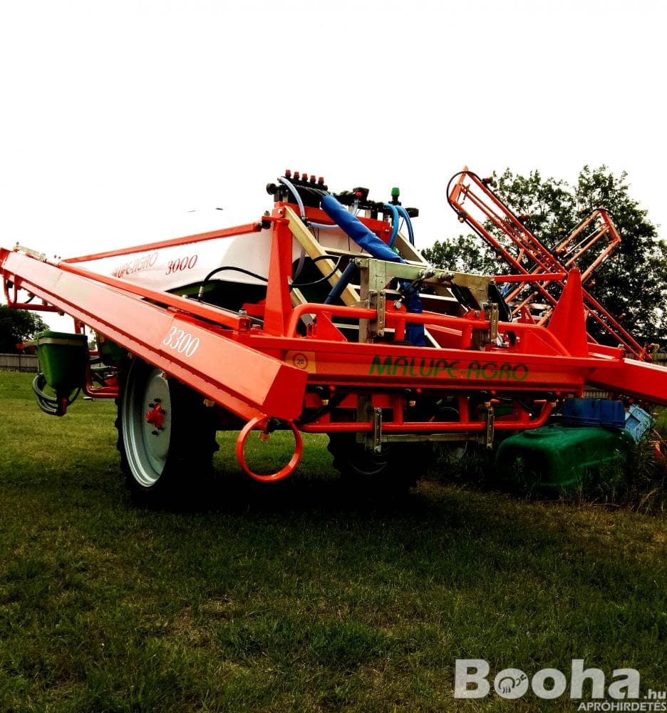 Traktor Vontatott Szántóföldi Permetező, Permetezőgép, Vegyszerező 3000L 24M szórókeret - Kép 2