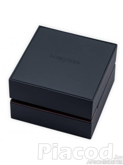 Longines Mens DolceVita Silver Dial Leather Strap Watch L5.757.3.71.7 - Kép 3