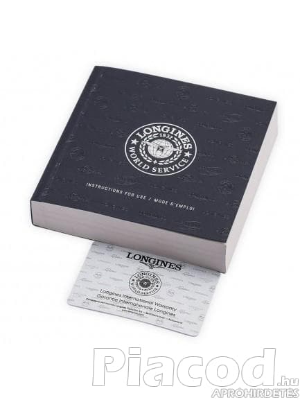 Longines Mens DolceVita Silver Dial Leather Strap Watch L5.757.3.71.7 - Kép 4