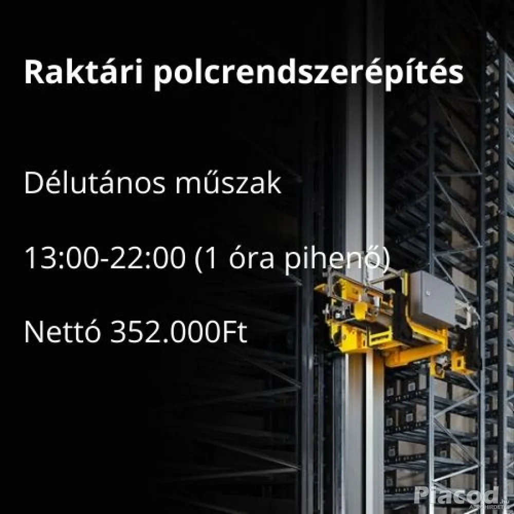 Raktáripolcrendszerépítés a 9. kerületben