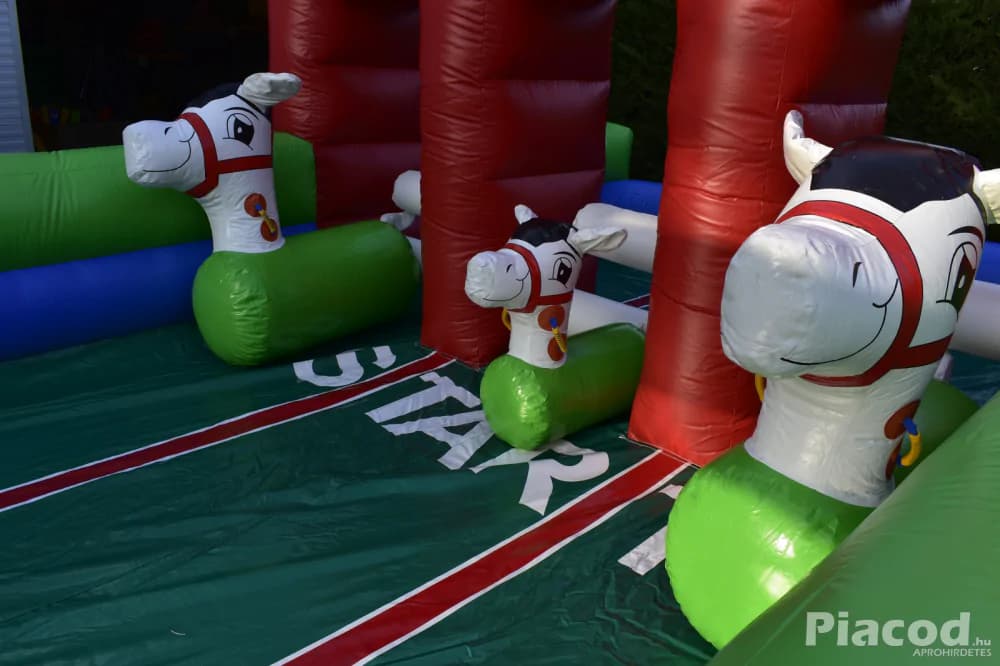 Bérelhető Felfújható Lóverseny Pálya - Kép 3
