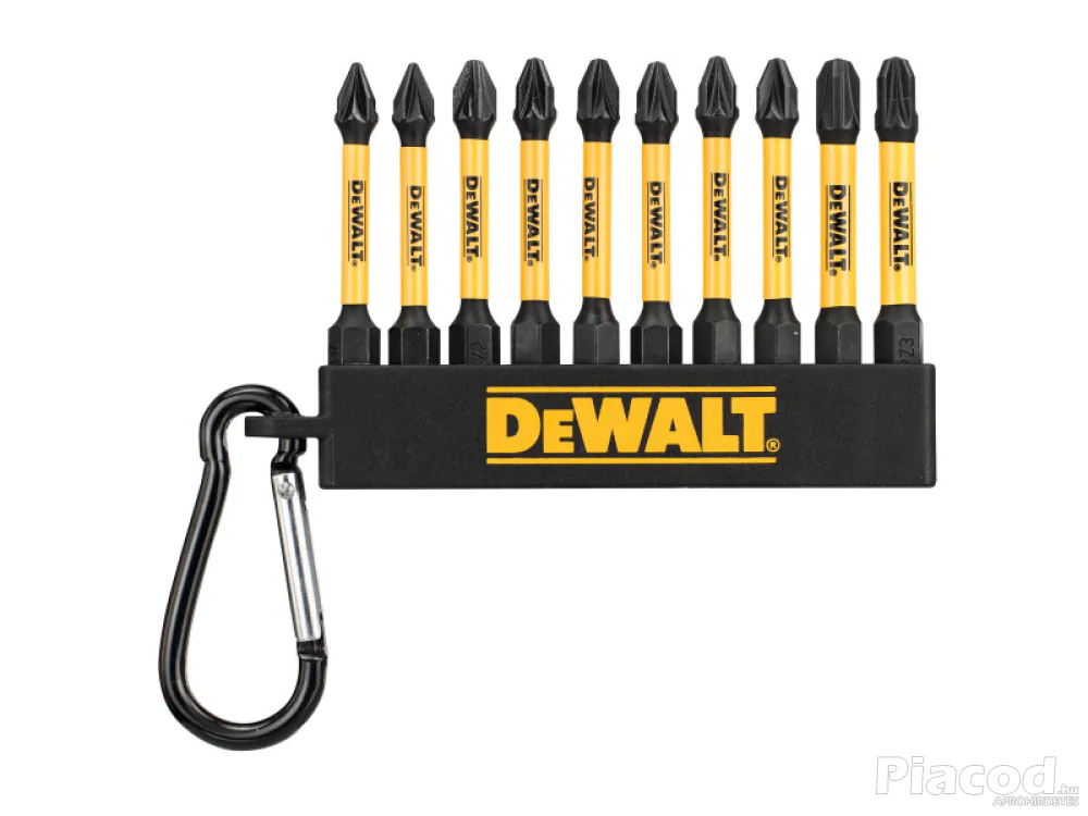 Dewalt DT7276-QZ bithegy készlet karabínerrel 10 részes